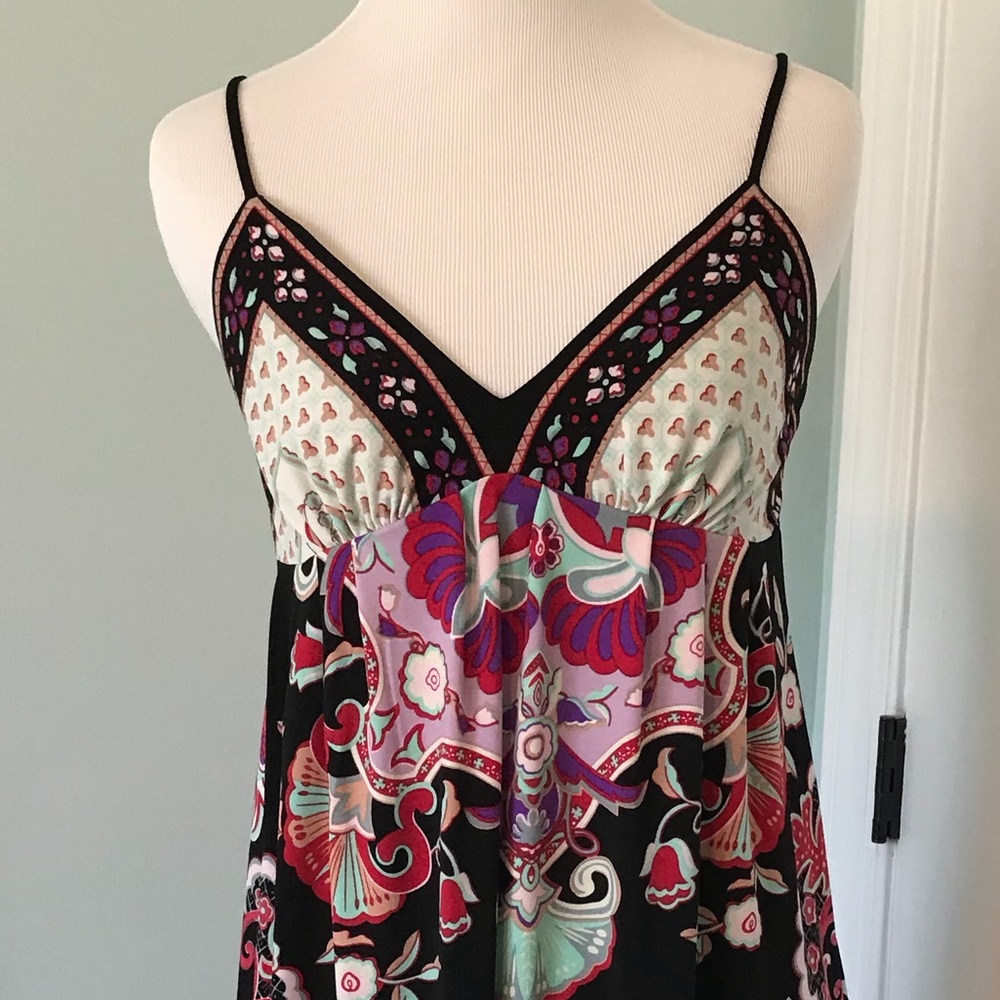 Patterned Dress with Adjustable Straps